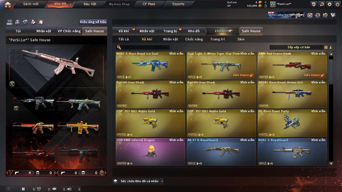 shop acc cf uy tin gia re